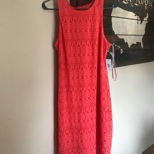 Bisou Bisou Coral Dress! NWT